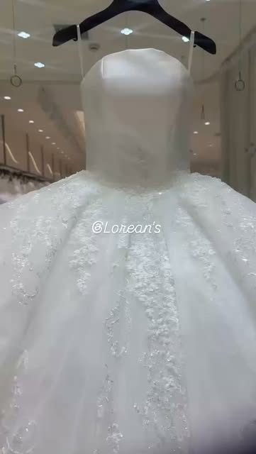 Corset lace wedding gown