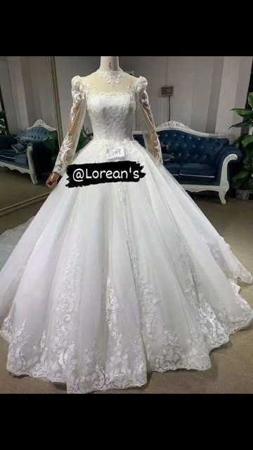 Lace ball gown